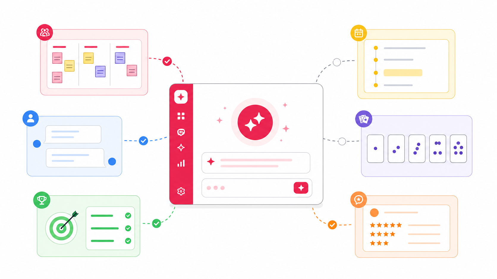 Ретро, 1‑2‑1, встречи, OKR, Planning Poker и Performance Review подключаются к AI-помощнику как самостоятельные модули