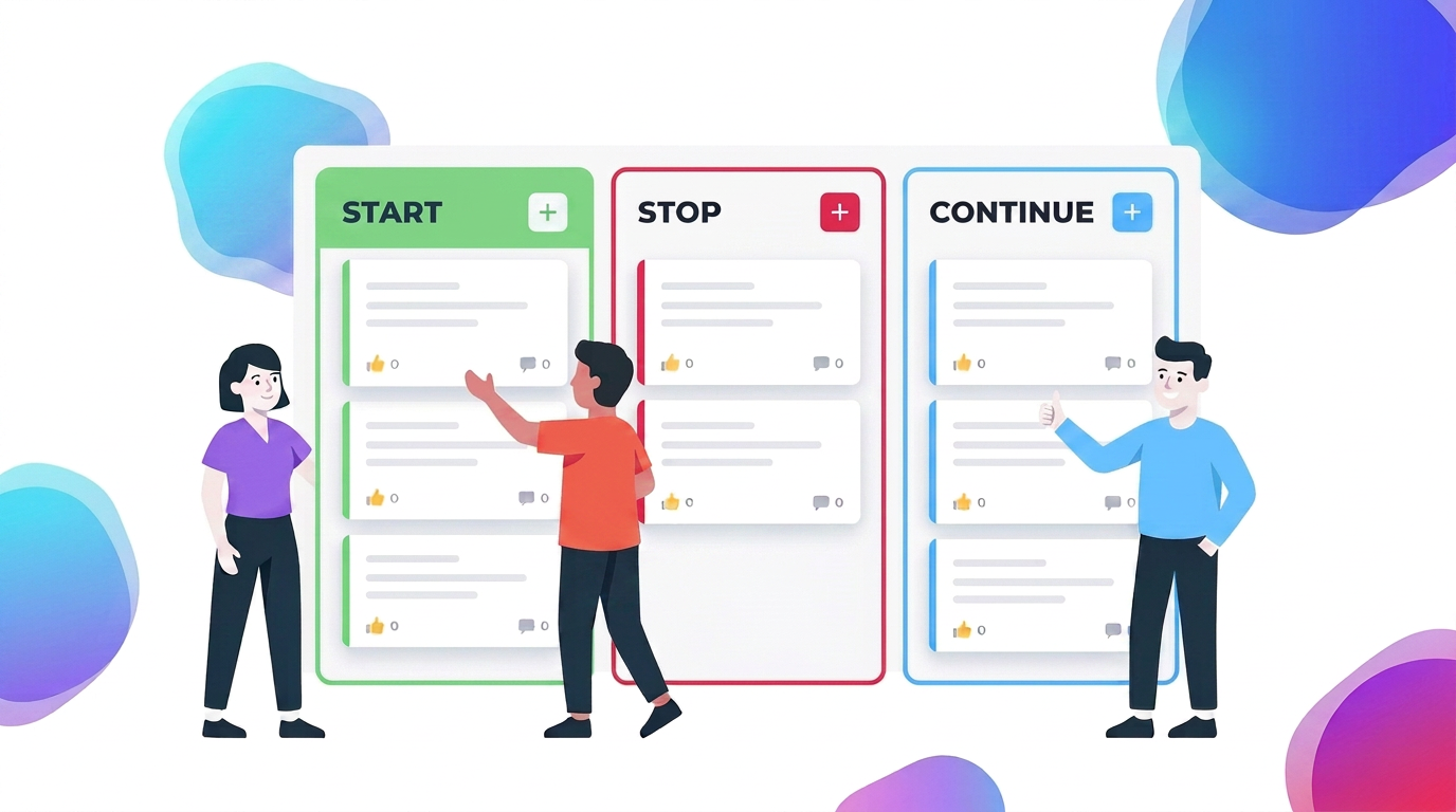 Start, Stop, Continue — минималистичная ретроспектива за 45 минут — RetroPoint