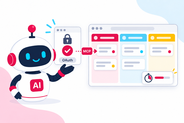 Иллюстрация к материалу «AI-агент помогает вести ретро: подключение через OAuth и новые возможности MCP»
