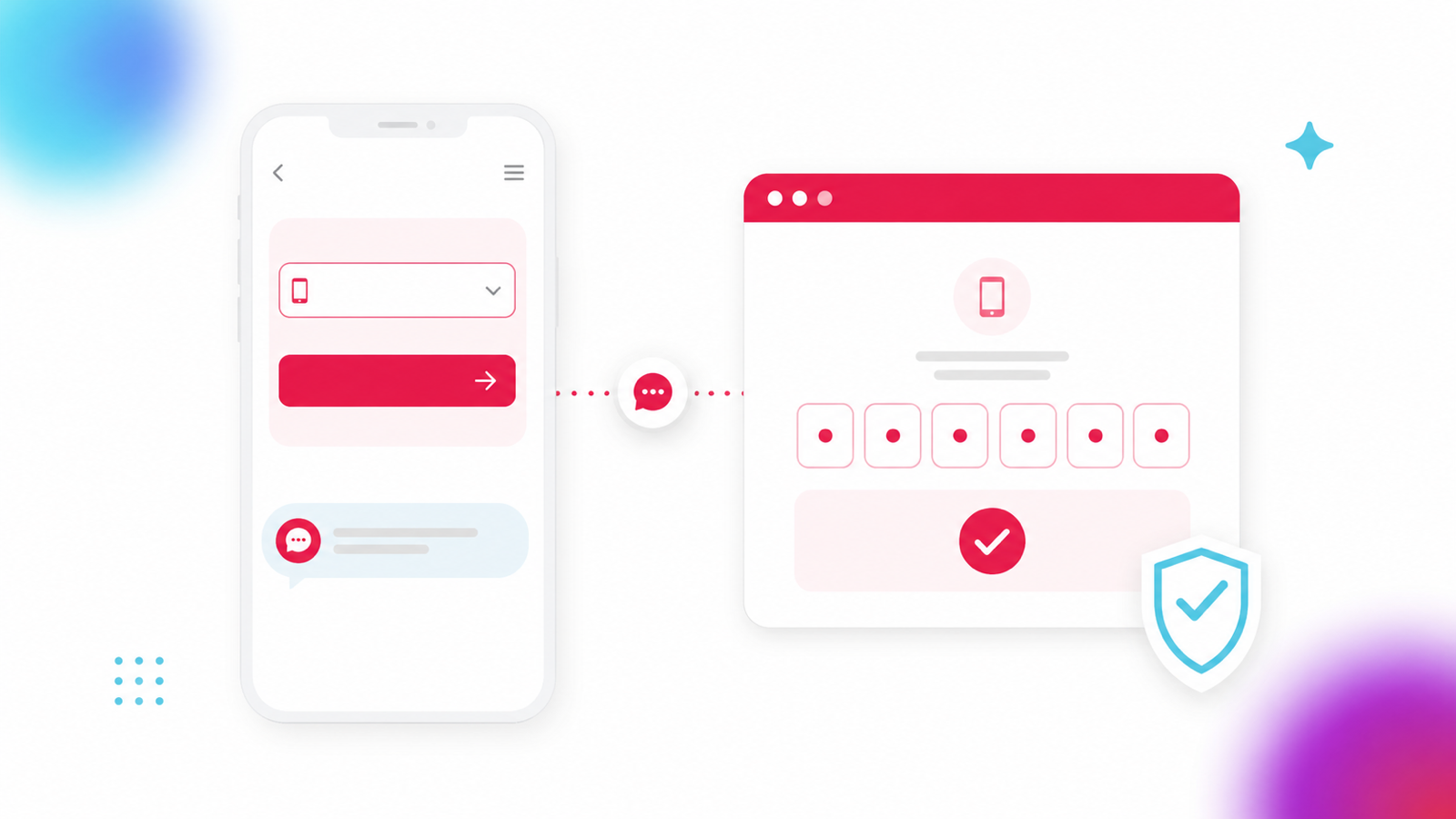 Телефон, сообщение с кодом и форма подтверждения входа в RetroPoint