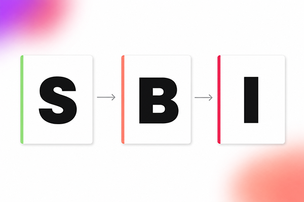 Обложка материала «Обратная связь без боли: модель SBI и как применять её на 1‑2‑1»